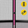 Батут із внутрішньою сіткою 4FIZJO PRO 8FT 252 см Black/Pink (P-5907739314550), фото 11