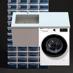 Тумба з раковиною під пральну машину 120 см Snail «Тігран» ліва