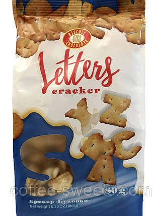 Печиво крекер LITTERS "Буковки" 180 г (ХБФ), фото 1