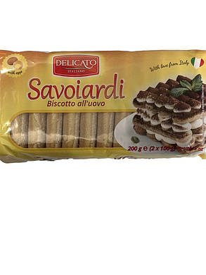 Печиво Савоярді Savoiardi Biscotto all'uovo Delicato Italiano 200 г, фото 4