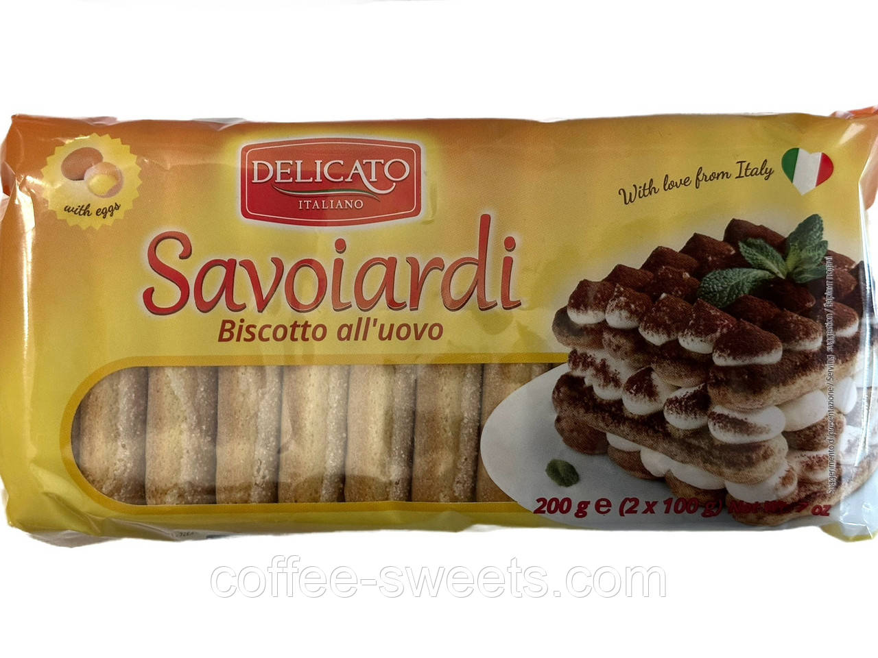 Печиво Савоярді Savoiardi Biscotto all'uovo Delicato Italiano 200 г
