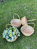 Корзина плетена подарункова. Арт: 30101, фото 3