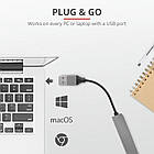 Концентратор Trust Halyx Aluminium USB-А Grey (23786), фото 7