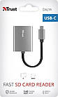 Кардрідер Trust Dalyx Aluminium USB Type-C Grey (24136), фото 7