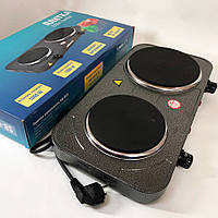 Електрична настільна плита Sea, Електроплита з двома електричними конфорками, Дискова плита для дому WL-26