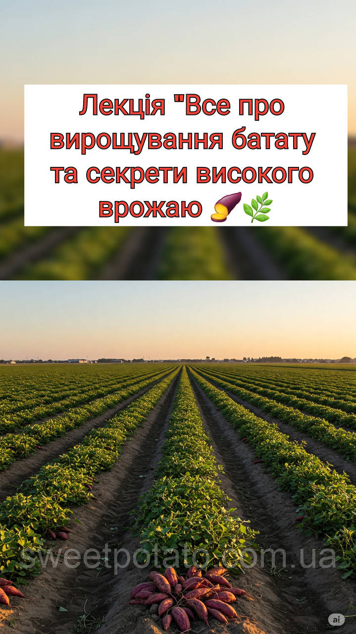 Лекція Бататовий фермер: повний цикл вирощування батату в Україні для початківців і професіоналів 🍠💪🌿👍, фото 1