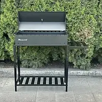 Мангал Україна 00000044752 з термометром та розбірною дровницею на 12 шампурів 4мм