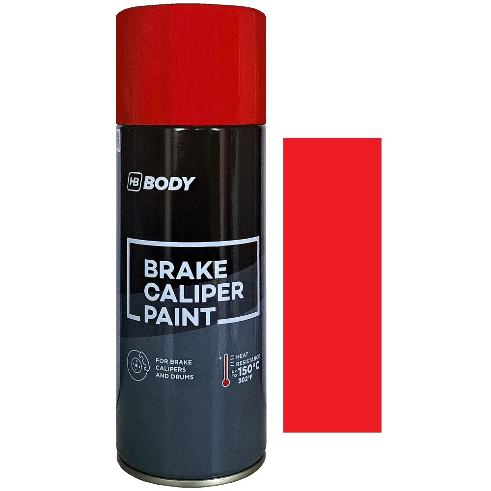 Термостійка автоемаль спрей для супортів червона Body 512 Red Brake Caliper Spray 400мл