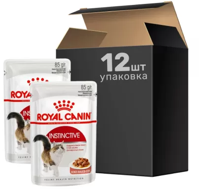 Royal Canin Instinctive (кусочки в соусі) 85 г*12шт — паучі для кішок віком від 1 року