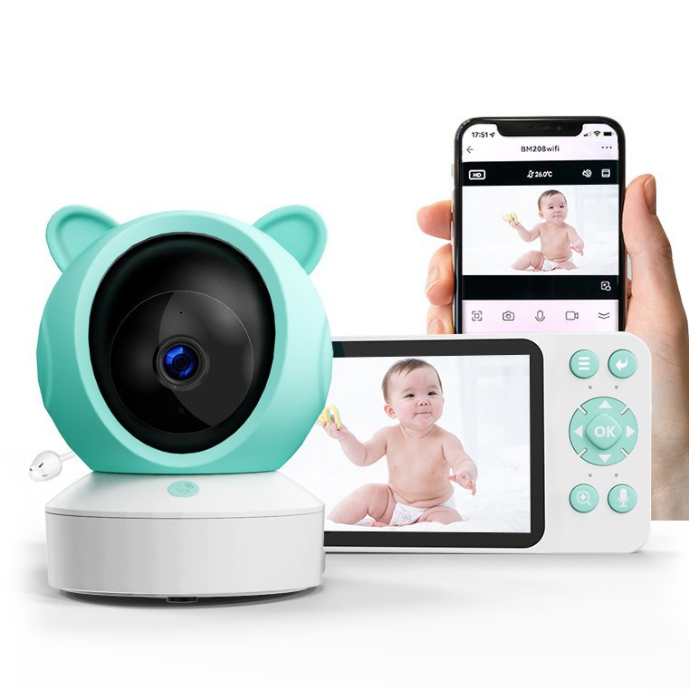 Відеоняня C8A з Wi-Fi та підтримкою Tuya Smart поворотна IP-камера з роздільною здатністю Full HD, нічним баченням