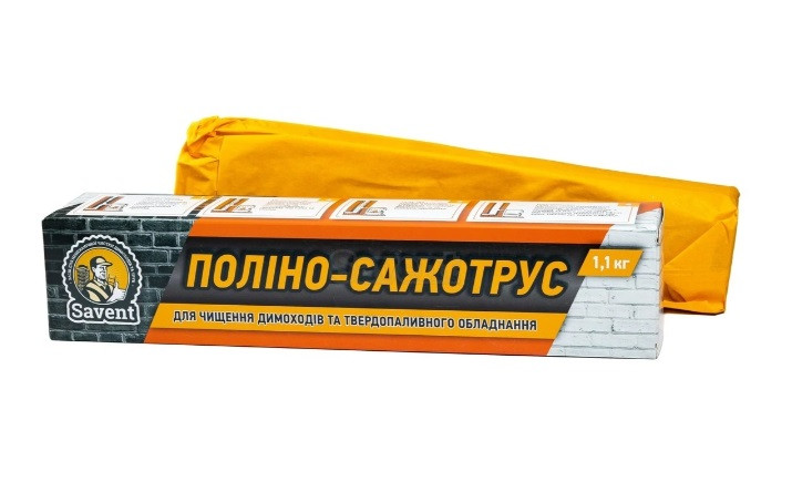 Поліно-сажотрус Savent для чищення димоходу