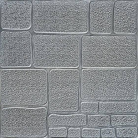 Самоклеюча декоративна 3D панель камінь срібло 700х700х6мм (153) SW-00000187