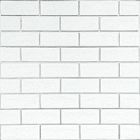 Панель стінова 70*70cm*5mm біла цегла зі сріблом (D) SW-00001502