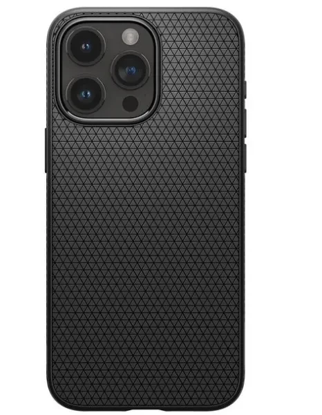 Чохол-накладка Spigen для Apple iPhone 15 Pro Liquid Air Matte Black (ACS06704), фото 1
