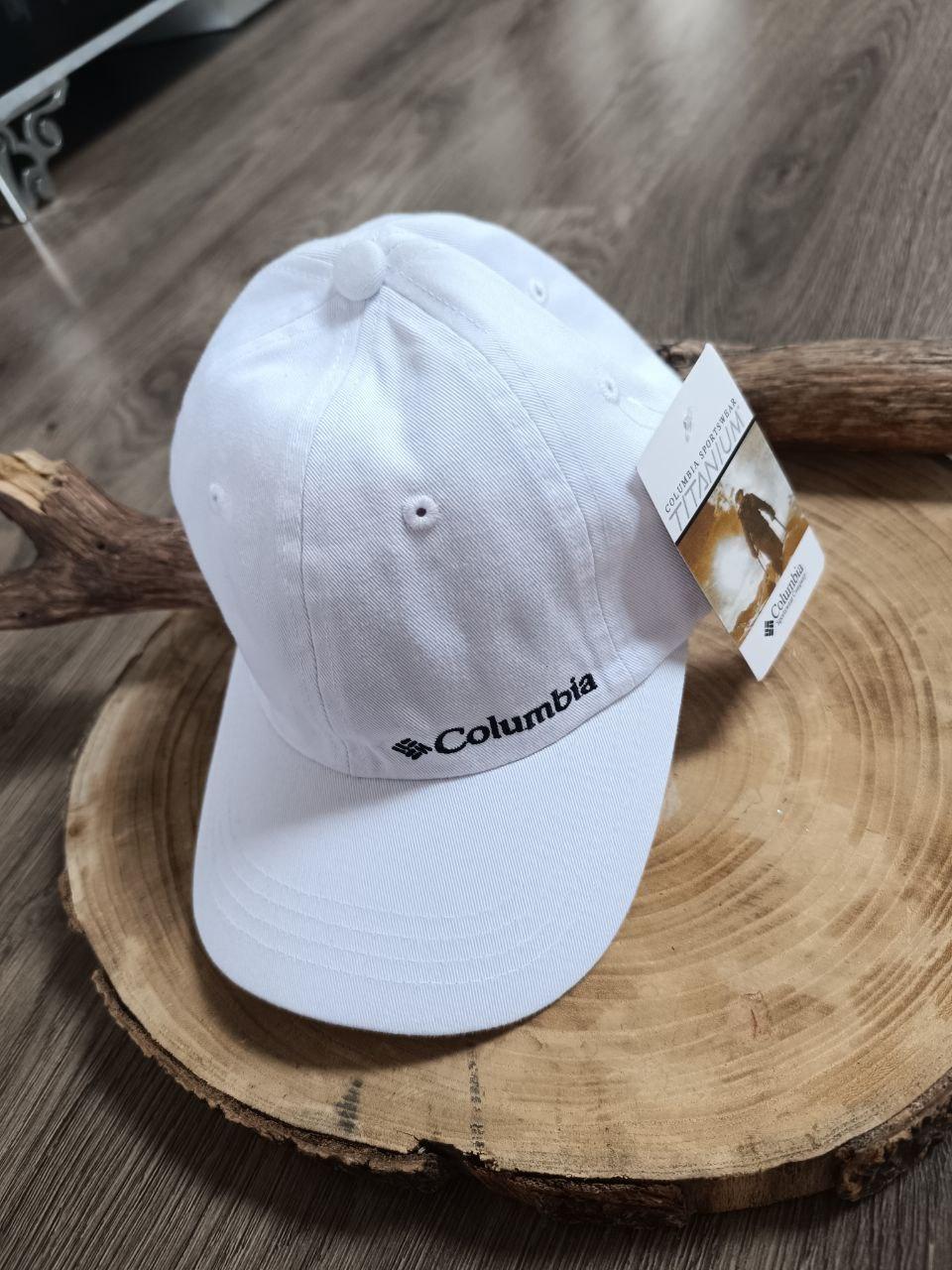 Кепка Бейсболка Чоловіча Жіноча Columbia біла