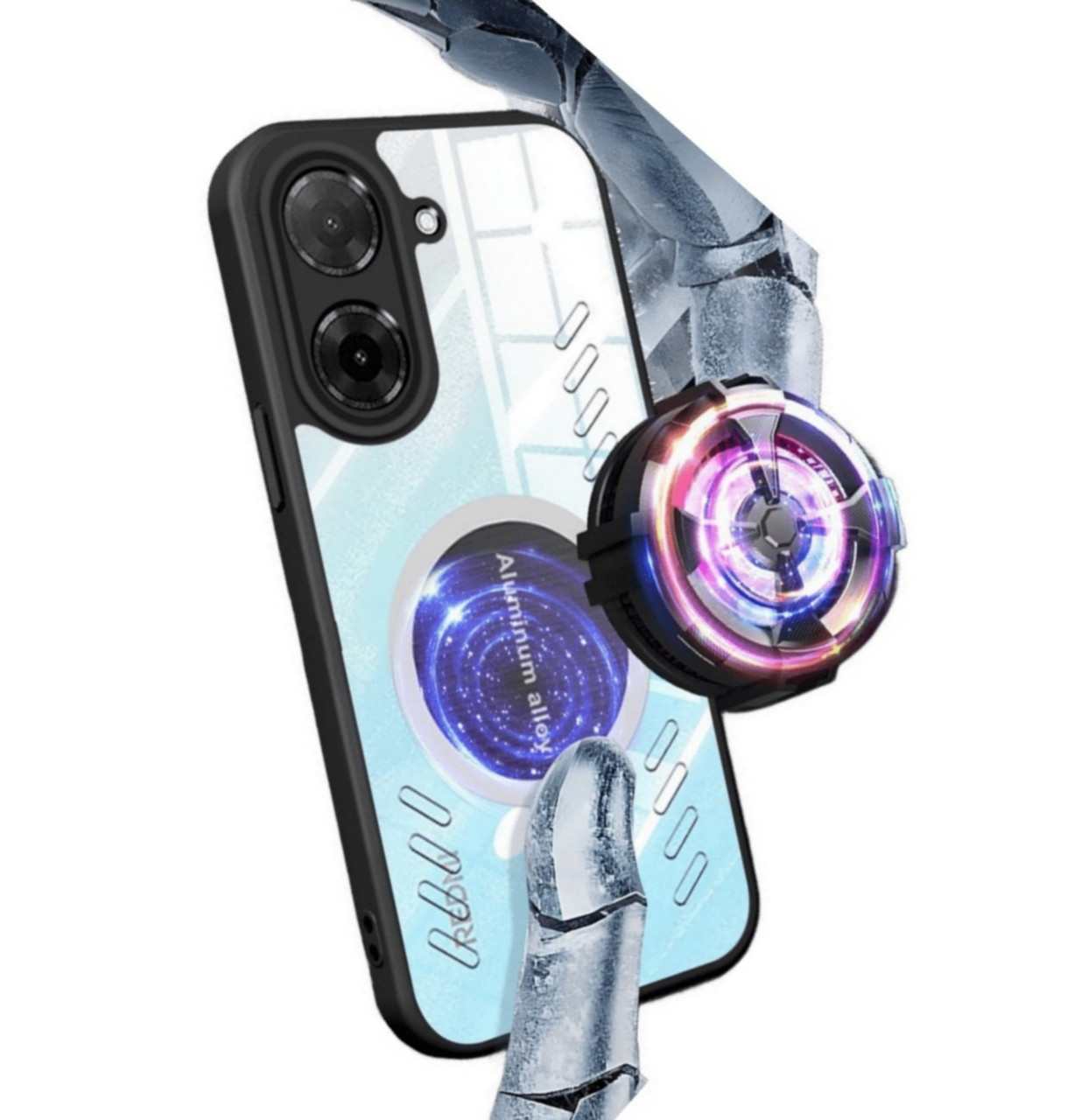 Чохол Xiaomi Redmi A5 бампер накладка TPU силіконовий протиударний оригінальний прозорий "ALUMA-HYBRID", фото 1