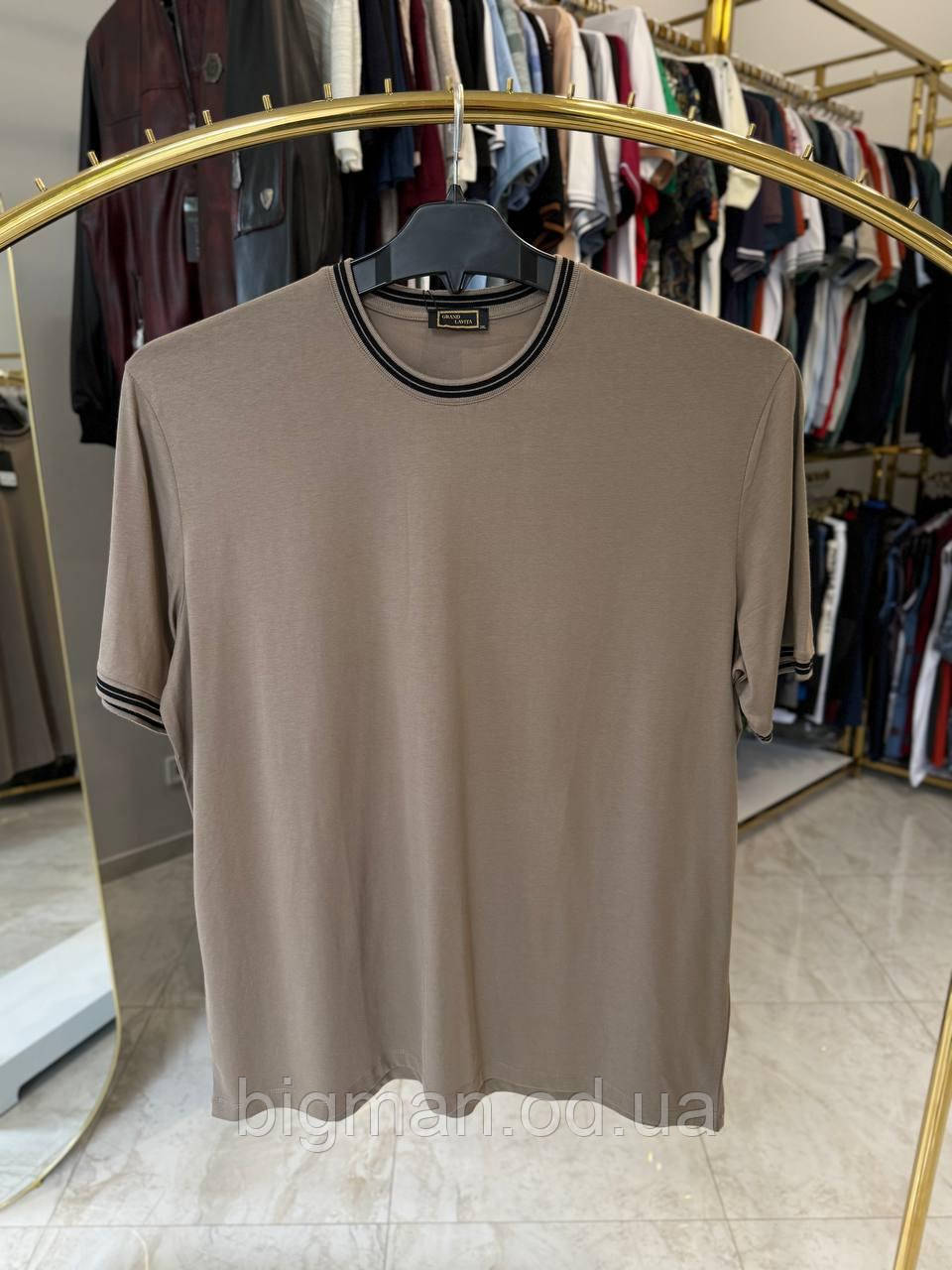 Чоловіча футболка La Vita 5113 (батал) 3-7XL беж