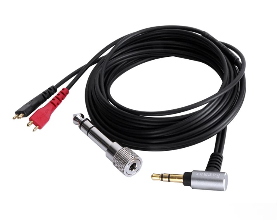 Кутовий кабель дріт для навушників Sennheiser HD25 II HD530 Довжина 2 м, фото 1