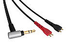 Кутовий кабель дріт для навушників Sennheiser HD25 II HD530 Довжина 2 м, фото 10