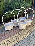 Корзина квіткова з лози. "Стакан" 20х67см. Арт:30107, фото 5