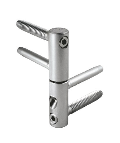 Петля штирова AGB 3D 14 мм бихромат