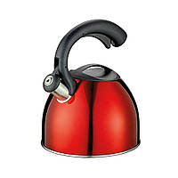 Чайник наплітний зі свистком Cilio Count 2,5 л червоний 430530