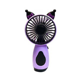 Дитячий портативний міні-вентилятор "Куромі" 14 см Бузковий колір Luna
