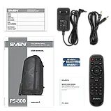 Портативна аудіо система, Bluetooth колонка SVEN PS-800 з RGB-підсвічуванням, фото 8