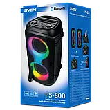 Портативна аудіо система, Bluetooth колонка SVEN PS-800 з RGB-підсвічуванням, фото 9