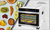 Дегідратор для мяса, сушарка овочів та фруктів Profi Cook PC-DR 1218 нержавіюча сталь, фото 9