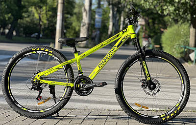 Велосипед гірський спортивний 26" CORSO Phantom PH-26611 салатовий на зріст 130-145 cм