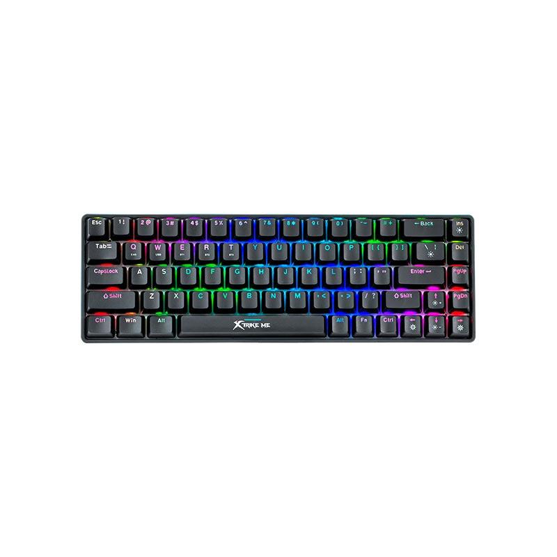 Клавіатура бездротова XTRIKE Me GK-994W BK RGB, чорна