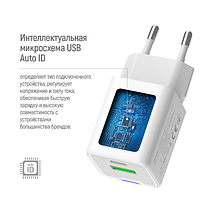 Зарядний пристрій мережевий USB/Type-C 35W білий GaN Mini ColorWay, фото 8