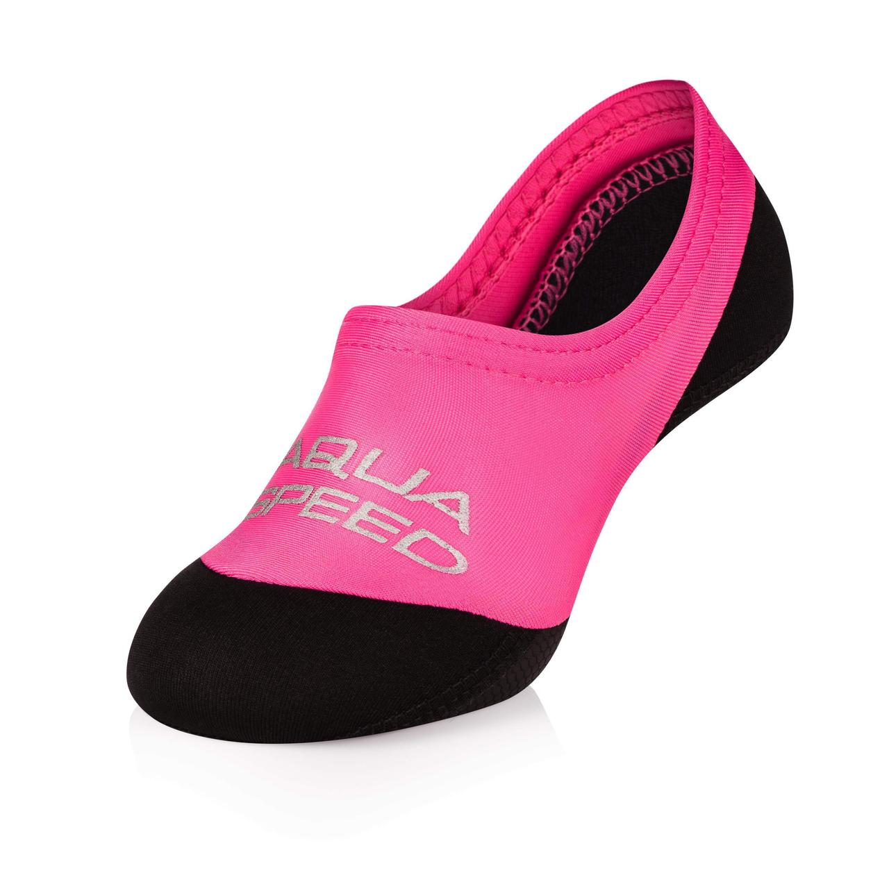 Шкарпетки для басейну Aqua Speed NEO SOCKS 6781 чорний, рожевий дит 30-31 (177-03-30-31)