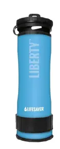 Портативна пляшка для очищення води LifeSaver Liberty Blue