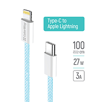 Кабель USB PD Type-C/Lightning ColorWay CW-CBPDCL061-BL 27W 1м синій, фото 5