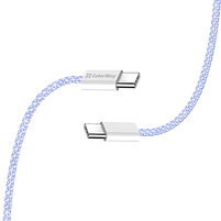 Кабель USB PD Type-C/Type-C ColorWay CW-CBPDCC061-PU 3,0A 60W 1м фіолетовий, фото 5
