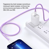 Кабель USB PD Type-C/Type-C ColorWay CW-CBPDCC061-PU 3,0A 60W 1м фіолетовий, фото 4