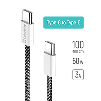 Кабель USB PD Type-C/Type-C ColorWay CW-CBPDCC061-BK 3,0A 60W 1м чорний, фото 8