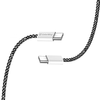 Кабель USB PD Type-C/Type-C ColorWay CW-CBPDCC061-BK 3,0A 60W 1м чорний, фото 6