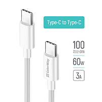 Кабель USB PD Type-C/Type-C ColorWay CW-CBPDCC055-WT 3,0A 60W 1м білий, фото 4