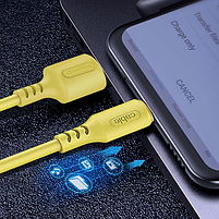 Кабель USB Lightning ColorWay CW-CBUL043-Y 2,4A 1м жовтий, фото 4