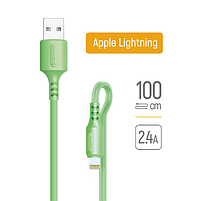 Кабель USB Lightning ColorWay CW-CBUL042-GR 2,4A 1м зелений, фото 2