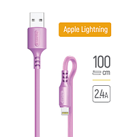 Кабель USB Lightning ColorWay CW-CBUL044-PU 2,4A 1м фіолетовий, фото 3