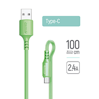 Кабель USB Type-C ColorWay CW-CBUC042-GR 2,4A 1м зелений, фото 3