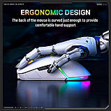 Мишка ігрова бездротова Onikuma RGB Tri-Mode Gaming CW928, біла, фото 4