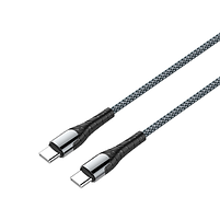 Кабель USB PD Type-C/Type-C ColorWay CW-CBPDCC040-GR 3,0A 65W 1м сірий, фото 3