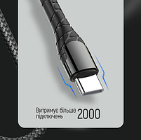 Кабель USB PD Type-C/Type-C ColorWay CW-CBPDCC040-GR 3,0A 65W 1м сірий, фото 10