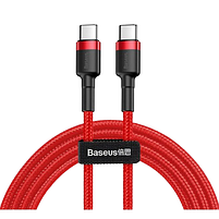 Кабель USB Type-C/Type-C BASEUS CATKLF-G09 Cafule 3,0A 1м червоний, фото 4