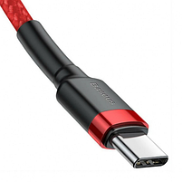 Кабель USB Type-C/Type-C BASEUS CATKLF-G09 Cafule 3,0A 1м червоний, фото 2